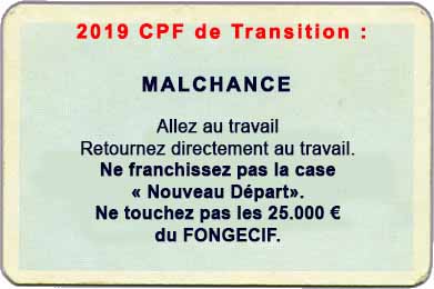 CPF de transition 2019, c'est mort